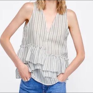 Zara sleeveless blouse, L